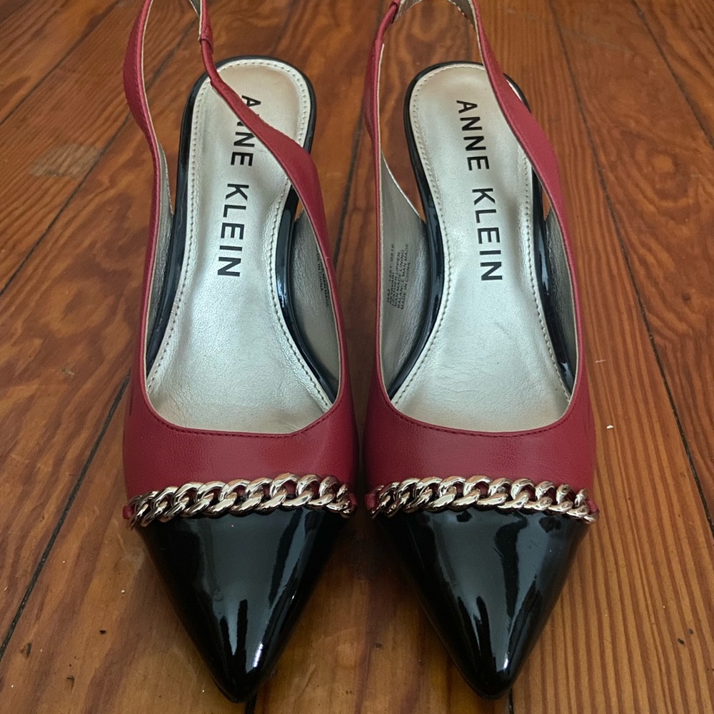 ANN KLEIN AKYAVARI Sling Back Heels.